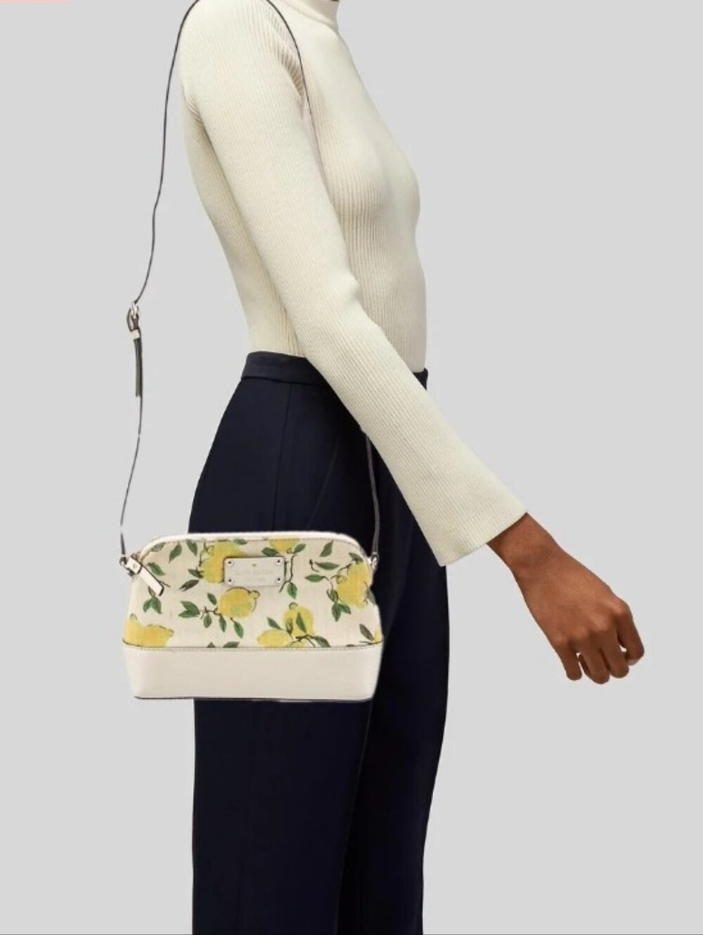 NWOT kate spade Cream Lemon-Print Crossbody - Picture 11 of 14